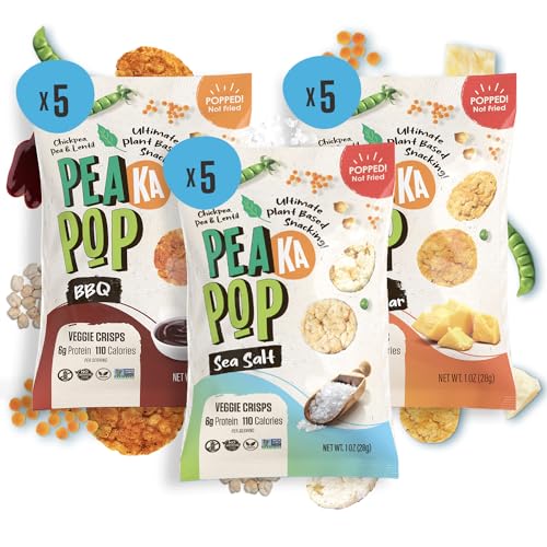 PeaKaPop Healthy Veggie Chips Variety Pack