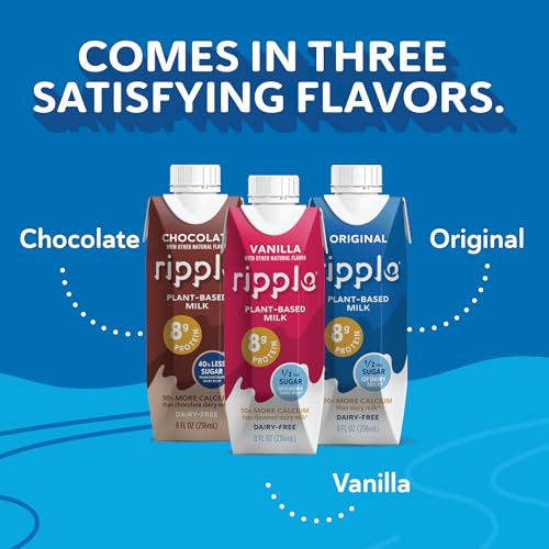 Ripple Original Non-Dairy Milk - Vegan Protein Pack