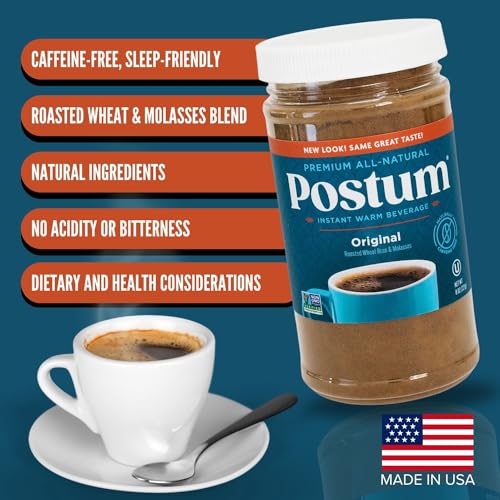 Postum Caffeine-Free Coffee Substitute, Vegan Delight 8oz