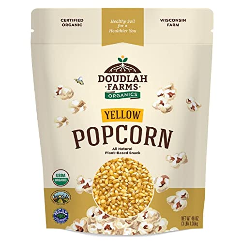 Organic Yellow Popcorn Kernels - 3lb Bulk Pack