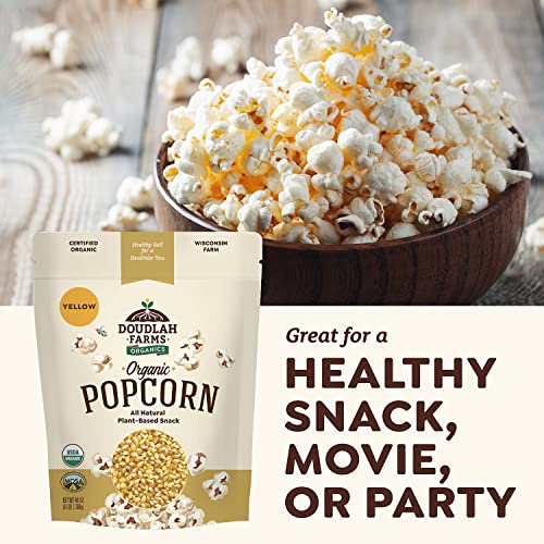 Organic Yellow Popcorn Kernels - 3lb Bulk Pack
