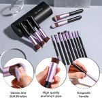 14-Piece Purple Synthetic Makeup Brush Set