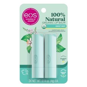 eos Natural Lip Balm Sticks - Sweet Mint, 2-Pack