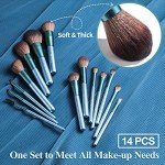 14-Piece Premium Synthetic Makeup Brush Set