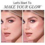 KYDA Sun Glow Highlighter Palette for Natural Radiance