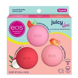 eos Juicy Vibes Lip Balm Variety Pack, 3-Pack
