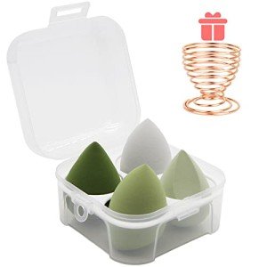5-Piece Makeup Sponge Set with Holder - Flawless Blender