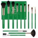 12pcs Deep Green Makeup Brush Set