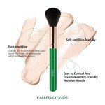 12pcs Deep Green Makeup Brush Set