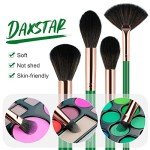 12pcs Deep Green Makeup Brush Set