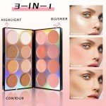 16-Color Blush & Highlighter Makeup Palette