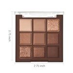 Neutral Nude Brown Eyeshadow Palette - Highly Pigmented