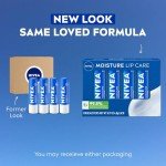 NIVEA Hydrating Lip Balm with Shea Butter, 4-Pack