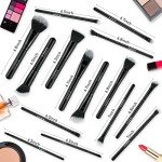 Daxstar 15-Piece Makeup Brush Set with Case