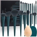 17-Piece DUcare Makeup Brush Set with Sponge