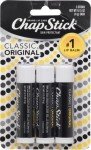 Classic ChapStick Lip Balm - 3 Tubes