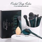17-Piece DUcare Makeup Brush Set with Sponge