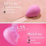 BEAKEY Super Soft Makeup Sponge Set - 6 Pack