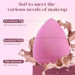 BEAKEY Super Soft Makeup Sponge Set - 6 Pack