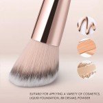 Double-Ended Foundation Makeup Brush for Blending