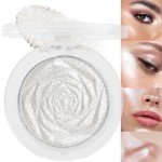 Pearl White Silver Face Highlighter Makeup Palette