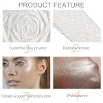 Pearl White Silver Face Highlighter Makeup Palette