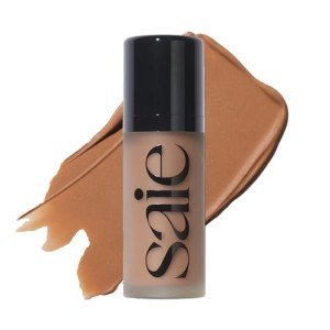Saie Dew Bronze Liquid Bronzer and Contour - Sand