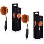 Yoseng Oval Foundation Brush Set for Flawless Application