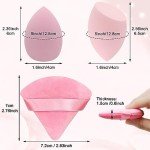 Multicolor Professional Makeup Sponge Set - 6 Pcs