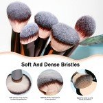 16-Piece Premium Synthetic Makeup Brush Set