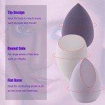 4-Pack Makeup Sponges with Holder & Case