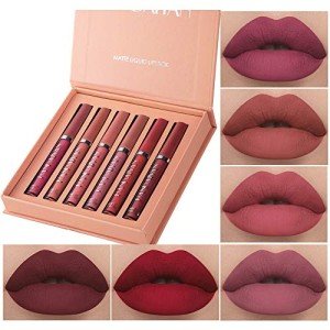 6-Pack Long-Lasting Matte Liquid Lipstick Set