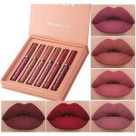 6-Pack Long-Lasting Matte Liquid Lipstick Set