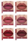 6-Pack Long-Lasting Matte Liquid Lipstick Set