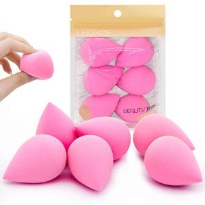 6 Soft Makeup Blender Sponges Set - Light Pink