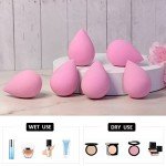 6 Soft Makeup Blender Sponges Set - Light Pink