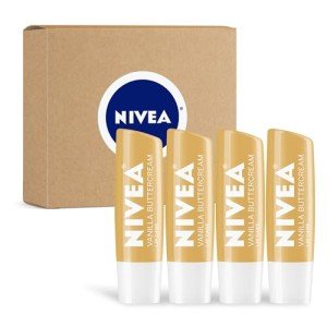 NIVEA Vanilla Buttercream Moisturizing Lip Balm - 4 Pack