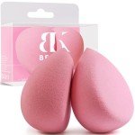 BEAKEY Flat Duo Makeup Sponge Set - Pink