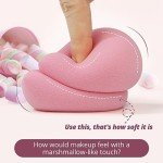 BEAKEY Flat Duo Makeup Sponge Set - Pink