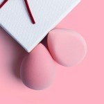 BEAKEY Flat Duo Makeup Sponge Set - Pink