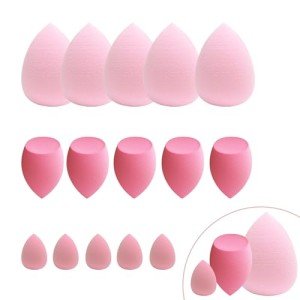 15 Pcs Multi-Colored Makeup Blender Sponges