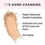 IT Cosmetics Celebration Foundation, Medium Tan (W) - Full-Coverage, Anti-Aging Powder Foundation - Blurs Pores, Wrinkles & Imperfections - With Hydrolyzed Collagen & Hyaluronic Acid - 0.3 oz Compact