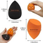 12 Pieces Professional Makeup Sponge Set,Latex Free Flawless Soft Setting Face Puffs,Makeup Blending Sponge Cosmetic Applicator for Powder,Liquid,Facial Makeup Tools