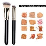 Makeup Brushes DPOLLA Pro Foundation Brush and Flawless Concealer Brush Perfect for Any Look Premium Luxe Hair Contour Brush Perfect for Blending Liquid,Buffing,Cream,Sculpting,Mineral Makeup