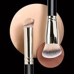 Makeup Brushes DPOLLA Pro Foundation Brush and Flawless Concealer Brush Perfect for Any Look Premium Luxe Hair Contour Brush Perfect for Blending Liquid,Buffing,Cream,Sculpting,Mineral Makeup