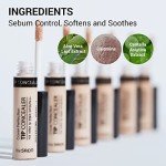 THE SAEM Cover Perfection Tip Concealer, Liquid Multi-Use Concealer, Full Coverage Makeup for Acne Dark Spots Dark Circles Hyperpigmentation and Blemishes, 0.2 fl.oz. (#2 Rich Beige)