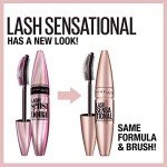 Maybelline Lash Sensational Waterproof Mascara, Lengthening and Volumizing for a Full Fan Effect, Brownish Black, 1 Count