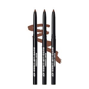 Ruby Kisses Auto Lip Liner Pencil, Long Lasting & Non-Fading, Smooth Application, Non-Feathering with Rich Color, No Sharpener Needed, Ideal for Full Lips Look (Espresso) (3 PACK)