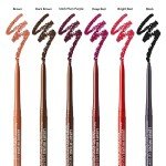 KISS NEW YORK Professional Lip Liner, Long-Lasting Luxury Intense Lipliner, Creamy Retractable Easy to Use Richly Pigmented Lip Liner Pencil 3 PCS (Dark Brown)