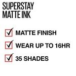 Maybelline Super Stay Matte Ink Liquid Lipstick Makeup, Long Lasting High Impact Color, Up to 16H Wear, Lover, Mauve Neutral, 1 Count, Packaging May Vary